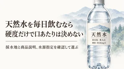 天然水 北アルプス・南アルプス・奥大山・阿蘇の違い｜硬度より毎日飲みたい口あたりで選ぶ